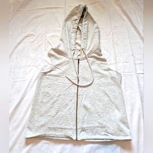 Size M Women's Sleeveless Gray Hoodie